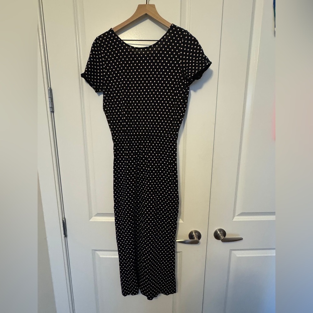 Sézane Luce - Polka Dot Black Dress